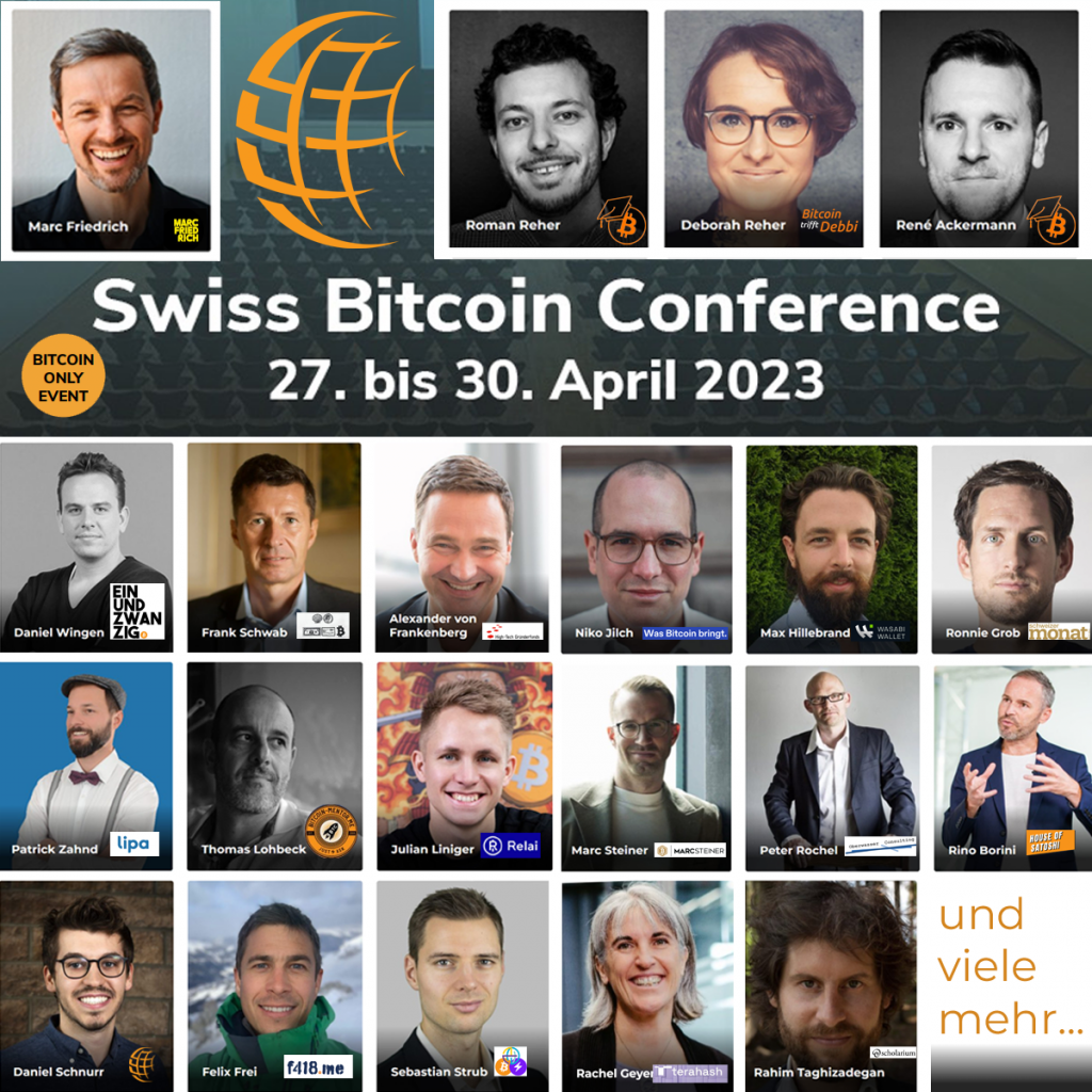 Swiss Bitcoin Konferenz Kreuzlingen am Bodensee 2023.