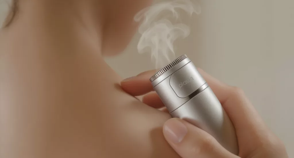 PlaDeo Bio-Plasma Deodorant als Handgerät im Einsatz – JTBD Reality Check Konsumgüter