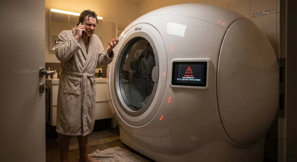 Luxus Human Washing Machine als Badekapsel – JTBD Reality Check Konsumgüter