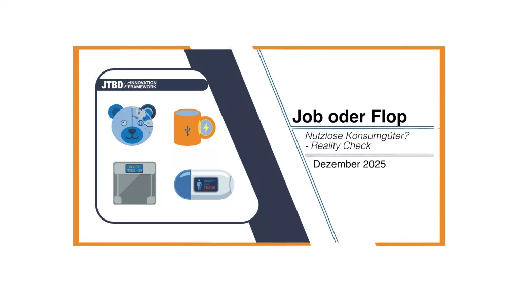 Grafik Job oder Flop: Jobs to be Done Konsumgüter Analyse Dezember 2025